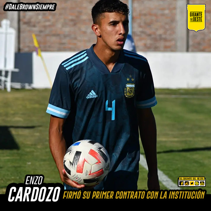 GiganteDelOeste's tweet photo. ✍🏼 | #Primercontrato | El defensor de las inferiores de Almirante, Enzo Cardozo, firmó su primer contrato profesional y vestirá la camiseta aurinegra durante los próximos tres años.
@Club_AlteBrown
#DaleBrownSiempre
#ClubAlmiranteBrown
#AlmiranteBrown https://t.co/ULJa042aP5