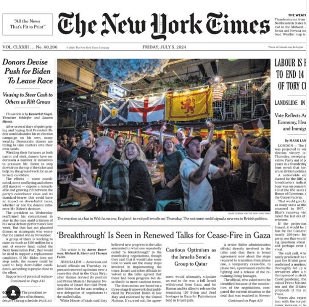 Walthamstow on the front page of the NYT