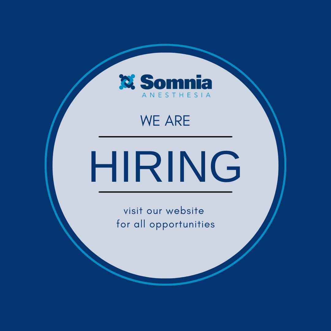 SomniaInc's tweet photo. We have anesthesia positions available nationwide! Visit our careers page. #Anesthesia #Anesthesiajobs #Hiring #CRNA #Anesthesiologists https://t.co/AiRcX914tm https://t.co/NuCxY1OPM7