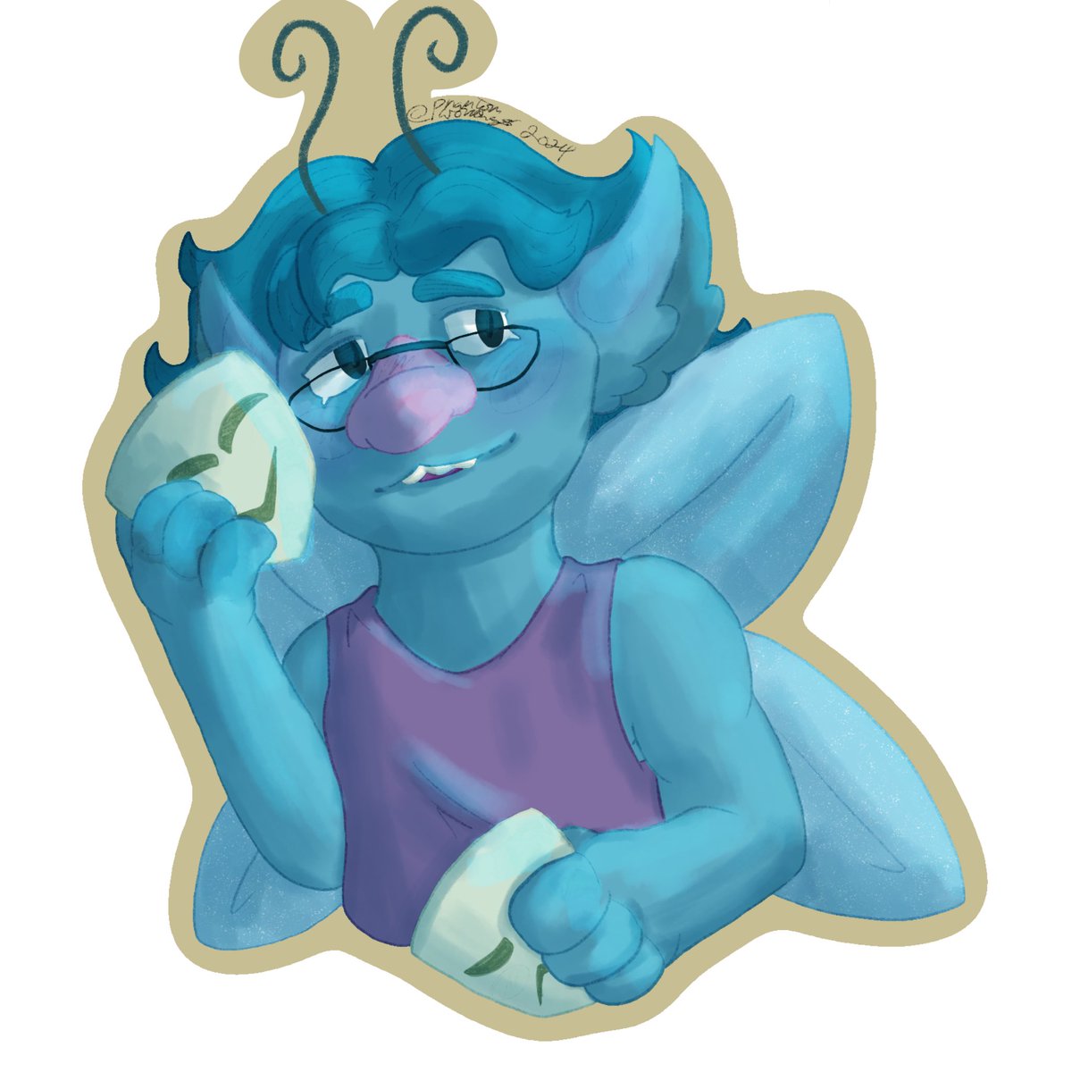 phantomworkings's tweet photo. Another batch for artfight!! 
Crash - @ScorchedPoet 
Lou - ReiMv (artfight)
Fima- kokomber (artfight/TH)
BlueBelle - @HDorritie https://t.co/VjVYbbzRau