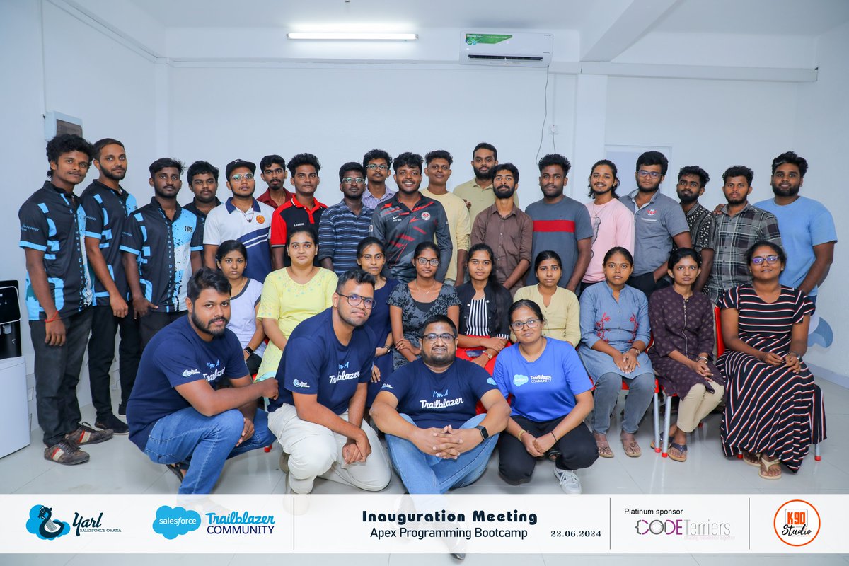 Trailhead (@trailhead) on Twitter photo #SalesforceSaturday goes global with <a href="/YarlSFO/">Yarl Salesforce Ohana - Sri Lanka</a>! They hosted an Apex Programming Bootcamp for over 50 Trailblazers in Sri Lanka. 👏
Now it's your turn — what are you working on for #RangerMonth? #SalesforceSaturday goes global with <a href="/YarlSFO/">Yarl Salesforce Ohana - Sri Lanka</a>! They hosted an Apex Programming Bootcamp for over 50 Trailblazers in Sri Lanka. 👏
Now it's your turn — what are you working on for #RangerMonth?