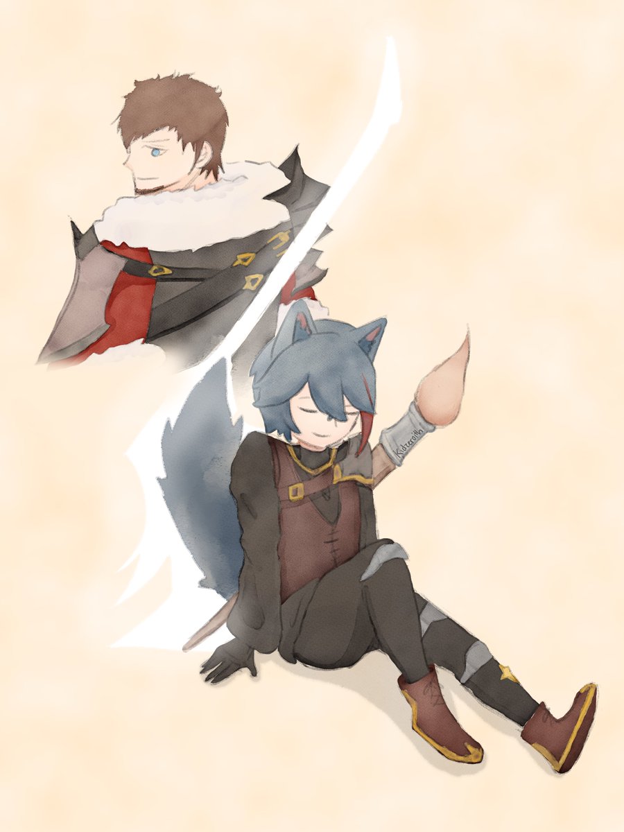 kidzeroith's tweet photo. Quick draw from the ff14 stream! #merryart https://t.co/7fytSqPSSK