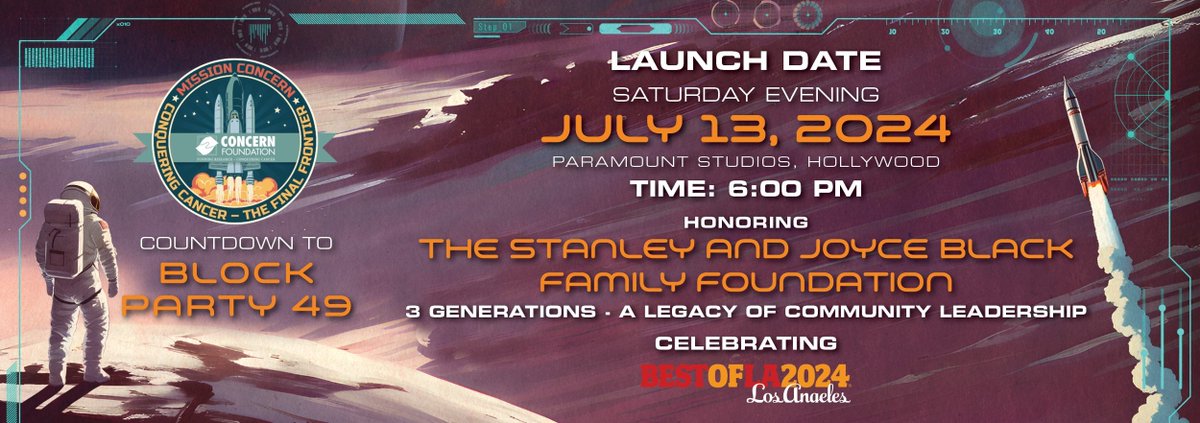 Get ready for the best party at Paramount Studios featuring live entertainment, casino-style games, auctions, food, desserts, beverages from over 70 of Los Angeles’ best restaurants and caterers. For more info: concernfoundation.org/block-party #FoodieLife #concernfoundation #blockparty