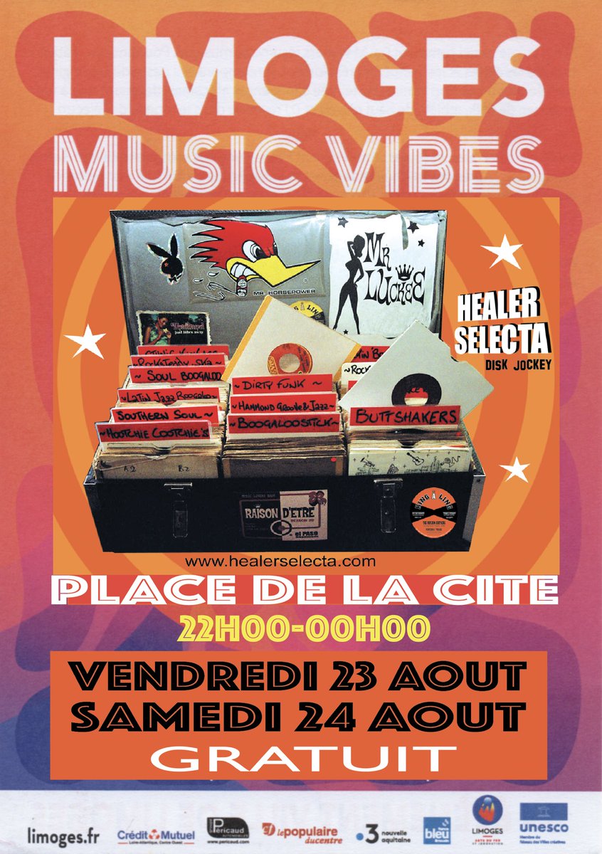 HealerSelecta's tweet image. celebrating my 34 th international pro dj anniversary #UNESCO  #limoges #djhealerselecta