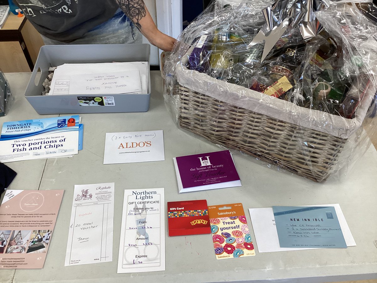 TheIdleCofE's tweet photo. Raffle prizes galore! The PTFA will contact winners to arrange the collection of prizes. https://t.co/fgDKREok0F