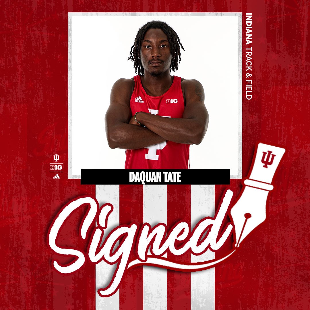 Welcome to Indiana, DaQuan! 

⚪️ 200m - 21.52 
🔴 300m - 35.27
⚪️ 400m - 46.73