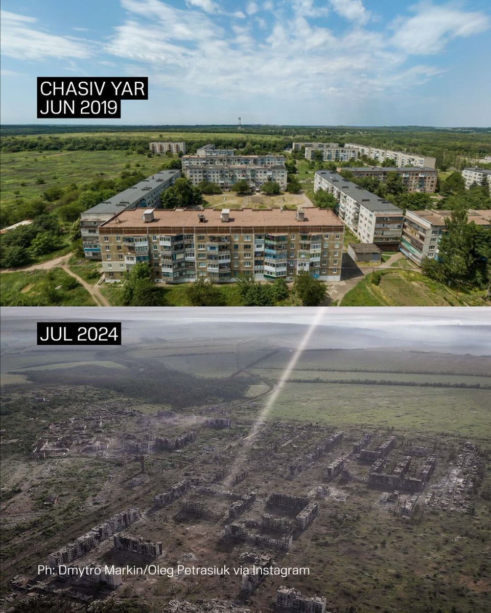 United24media's tweet photo. Ukrainian forces hold the line at Chasiv Yar. But there is not much left of the city after the Russian 'liberation'. https://t.co/warOHc5xP7