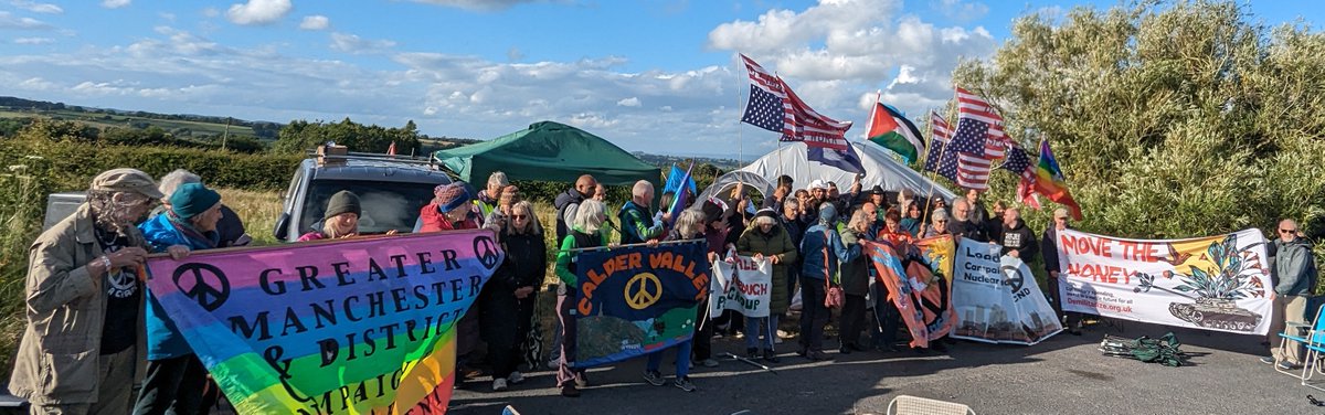 YorkshireCND's tweet image. Thanks to all that came along to the Independence from America demo on Thursday, that we organised in collaboration with @MenwithCampaign
