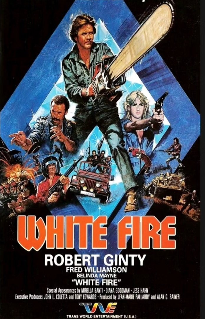 BadMovieCult's tweet image. My son chose the film last night. 
What a treat 

White Fire! 
An incestuous nonsense trip about diamond smuggling or some shit starring Robert Ginty and big Fred Williamson 

We covered this a couple of years ago
badmoviecult.com/podcast/episod…
What a film! 

#whitefire #moviepodcast