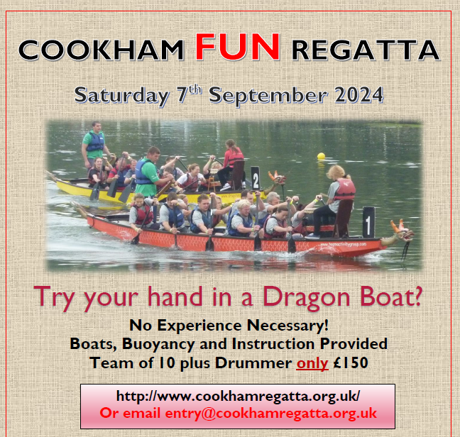 RotaryCookhamBr's tweet photo. Cookham Regatta was  first held in 1882 and continued until the mid 1930’s. It was revived again in 1988 and continues to support local charities. This year the Regatta will be held on 7th September, along with many other attractions.
https://t.co/HO8xRxpmr1 https://t.co/eG9Cs8cHAq