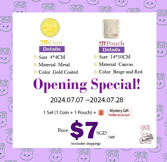 0516_Shopper's tweet photo. 🪙Luc77y Gold Coin [Pre-order] OPEN!🪙

📅: 2024.07.07 ~ 2024.07.28

****Shop Opening Special***
1 set = 🪙+🛍️+🎁

🚨Important
⚠️Please read the notice before ordering.
⚠️This is a pre-order.
⚠️DM for any queries. https://t.co/0NSE8rfNuE