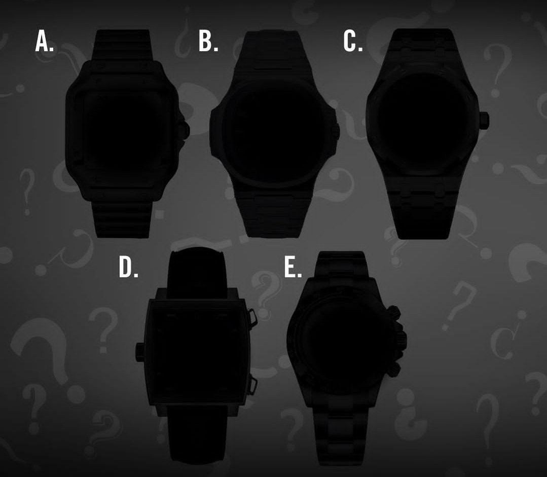 Siluetlerden bu ikonuk saatleri tanıyanlar var mı? Haydi saat canavarları tahminleri alalım.