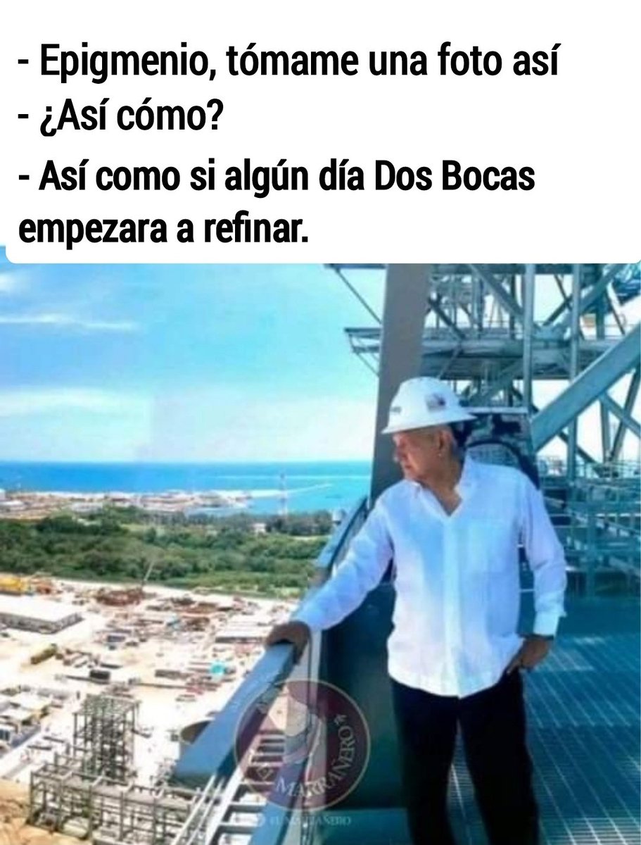 Melissa_Bely's tweet photo. Oigan'..

Se acuerdan que la semana pasada Don Chimoltrufio dijo que Dos Bocas ya estaba refinando..

Pues así como es de MIT0T€R0, en toda la semana ni siquiera la mencionó..

¿Será que nos volvió a mentir?

Ya ven que casi no dice mentiras.

Nomás cuando habla.. https://t.co/87jXv0qi3y