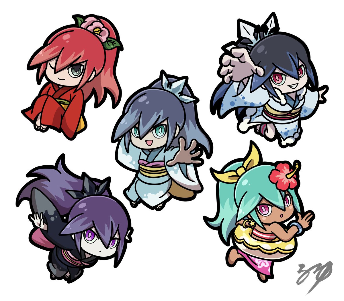 ふぶき姫　キャンバスアート　妖怪ウォッチ ふぶき姫 キャンバスアート 妖怪ウォッチ ふぶき姫 - ibisPaint