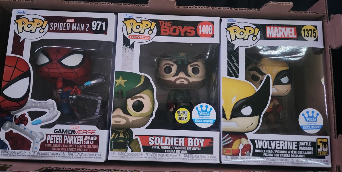 bonifyedhusla's tweet image. Here are the results from my funko mystery boxes. 
&quot;Mystery box 5&quot;
&quot;Grail box 1&quot;
&quot;Grail box 4&quot;

Bummed about the sticker that says &quot;Grail box&quot; , but happy with the order over all. Would buy again.

#funkomysterybox #funkopopnews