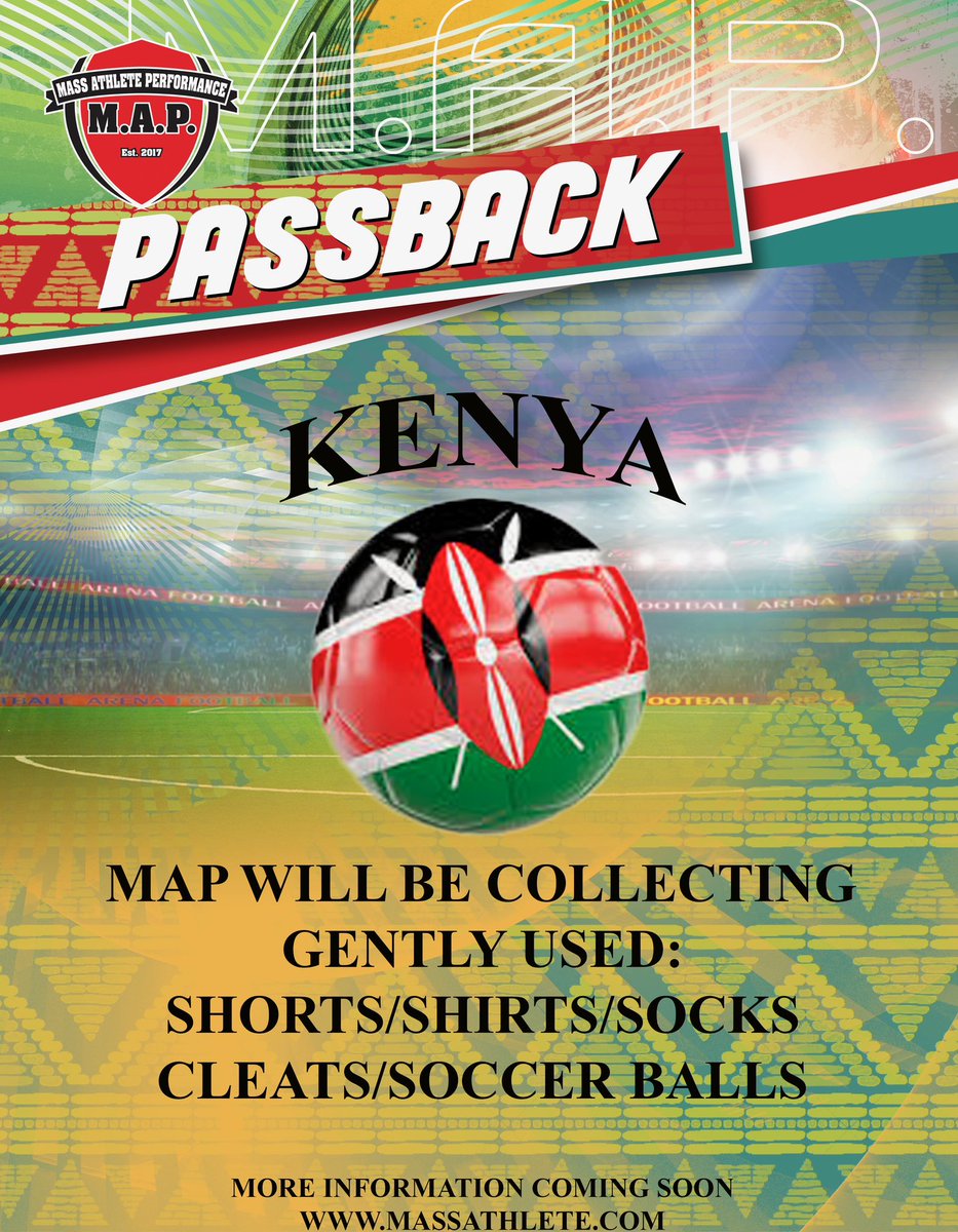 MAP is excited to add two new locations for our PASSBACK equipment - Honduras &amp; Kenya. Please continue to join us in our efforts. If you are interested in running a PASSBACK collection with us please reach out to info@massathlete.com    massathlete.com/content/about-…   #MAPPASSBACK