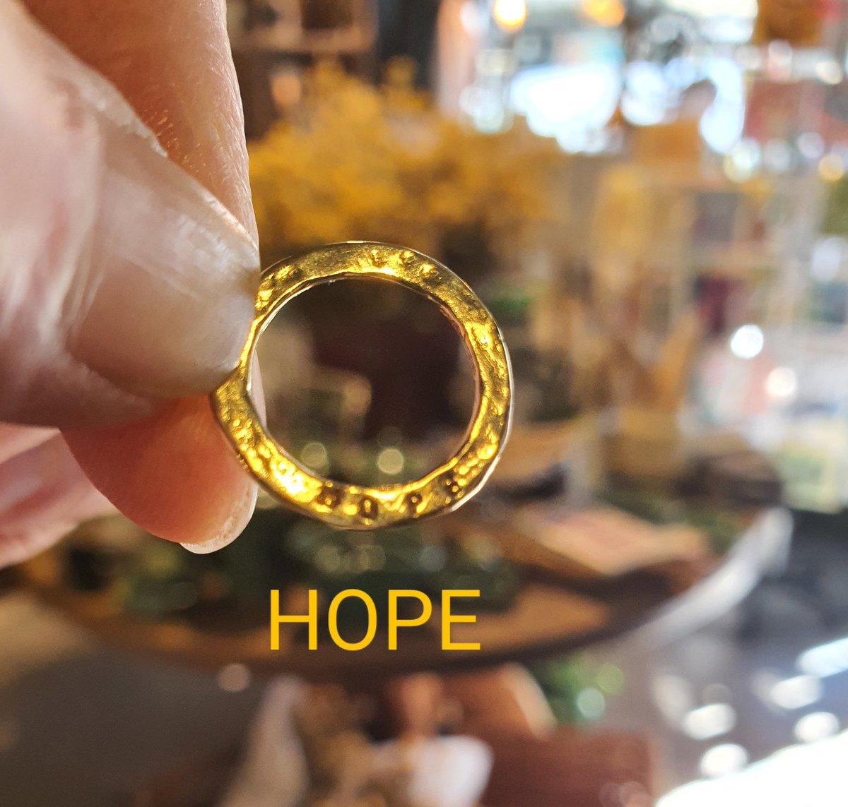 H O P E
Full of hope. Lots more sentiments in gold and silver ready to be hung from your favourite chain or necklace in BRITISH design BRITISH made in Battle High Street. 
<a href="/ukindieday/">Independents' Day UK</a>
#hope #visitbattle #visit1066country #shopsmalluk #womanownedbusiness #shopindependent