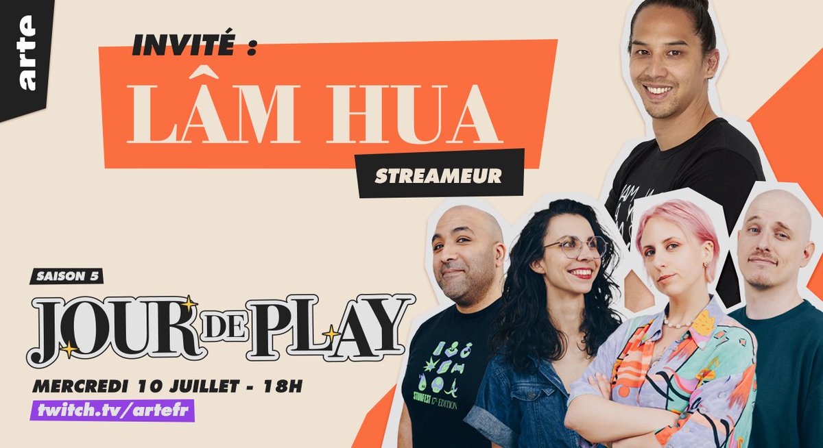 Sur sa chaîne Twitch, il s'exprime avec le cœur mais aussi avec la tech : <a href="/LamHua/">Lâm HUA 🌈</a> débarque mercredi sur le plateau de Jour De Play 🎮
🔗 ttv/artefr