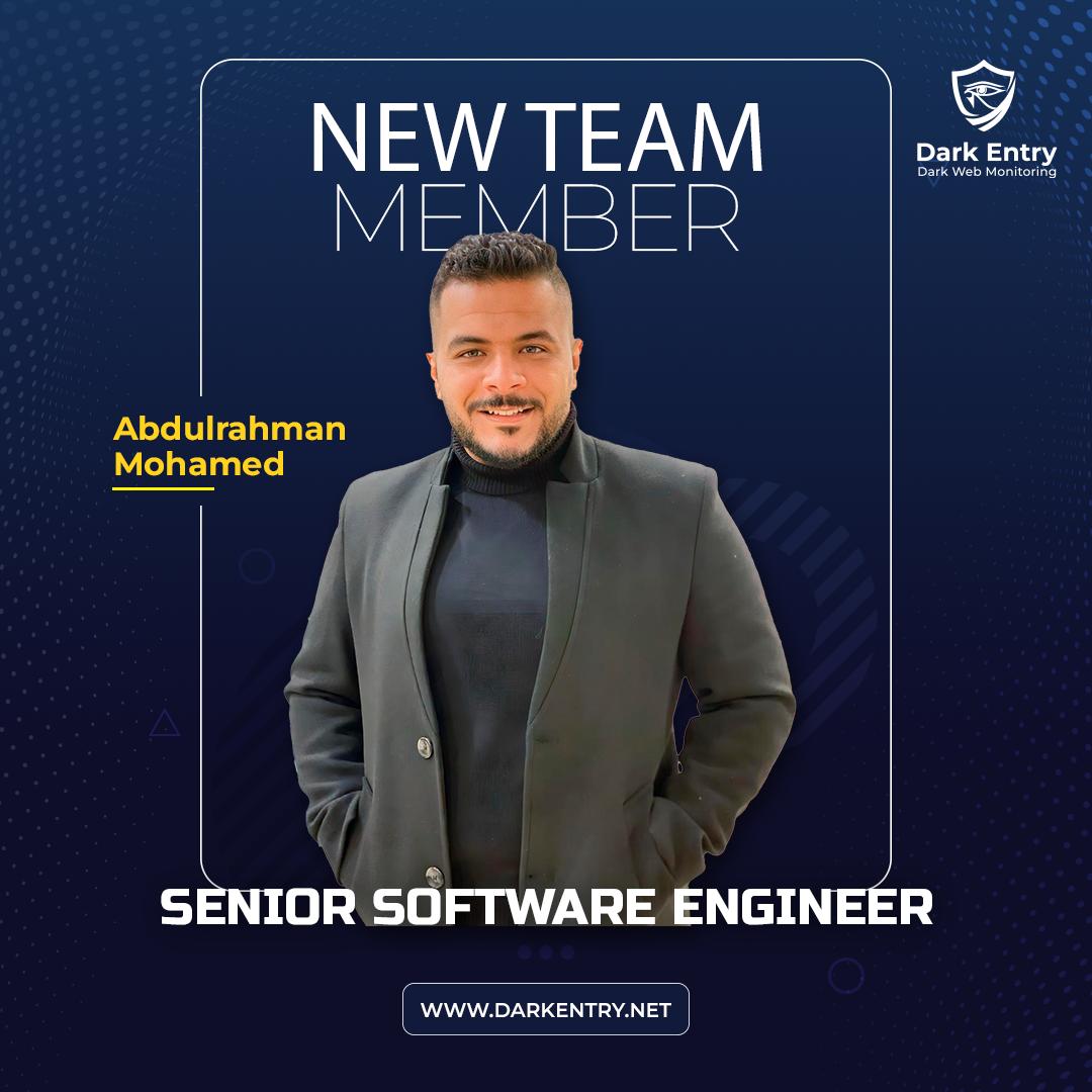 We are happy to announce that <a href="/mrmarchone/">Abdelrahman (mrmarchone) 🇪🇬</a> have joined Dark Entry  as a Senior Software Engineer! 
With a wealth of experience and a passion  for coding, Abd-Elrahman is ready to take our projects to the next  level.