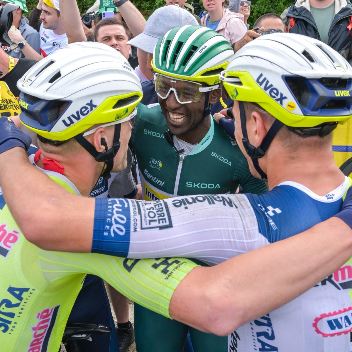 WINNING TEAM 💛💚💙 #TDF2024