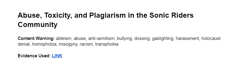 Extreme Gear Labs (Sonic Riders DX, Regravitified) tweet media