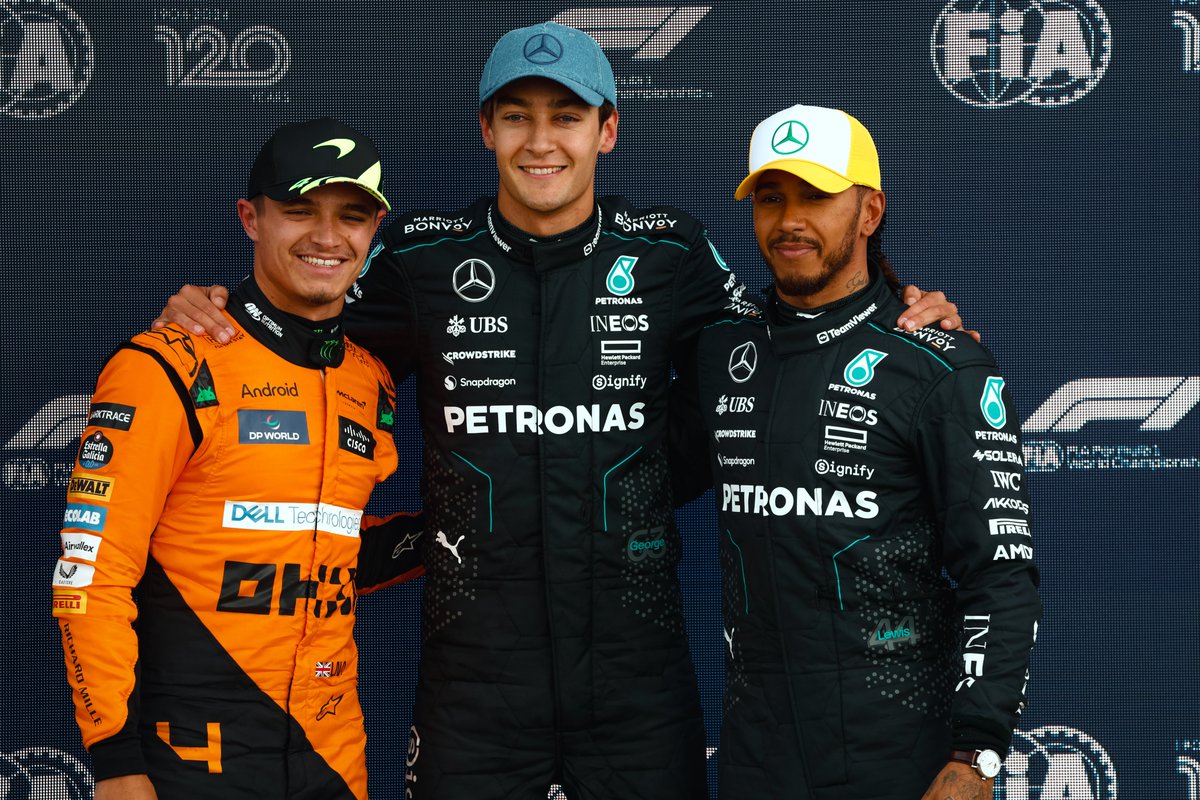 An all-GB front three at Silverstone. 🧡

#BritishGP 🇬🇧