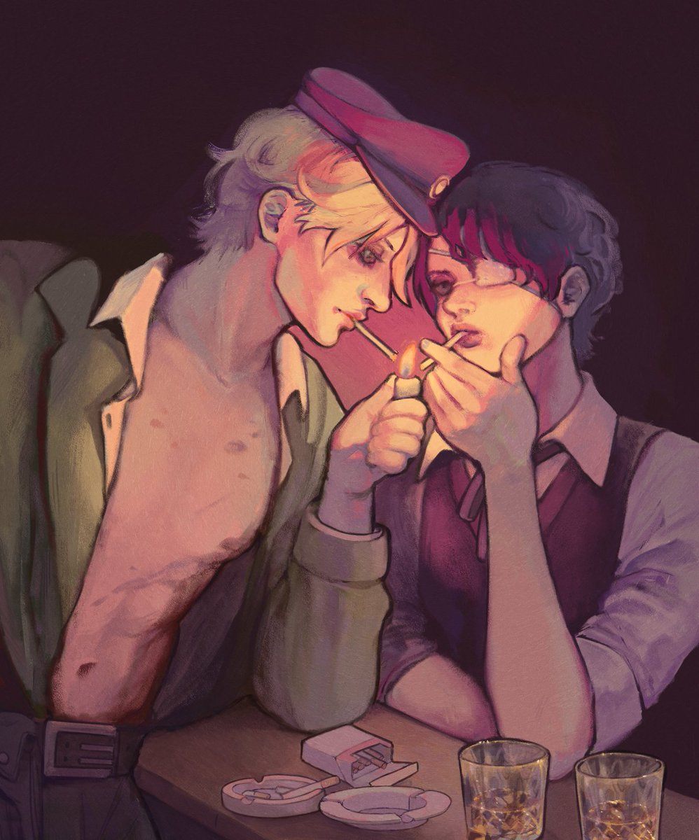 c4tc0r3's tweet photo. Daan / Pav set for @cryleighart 

Thank you for commissioning me &amp; giving me Daav brainworms 🥺

Should I draw Samarina next...?

#FearandHunger #fearandhungertermina https://t.co/x9p23dlu2Q