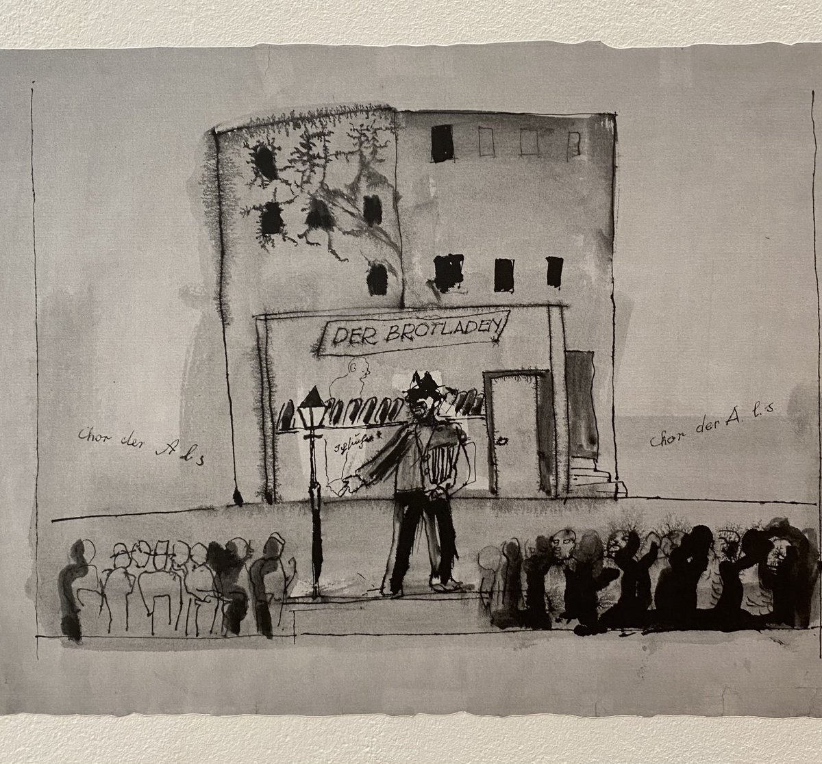 From the Brecht: Fragments exhibition of Berthold Brecht’s visual production at Raven Row.