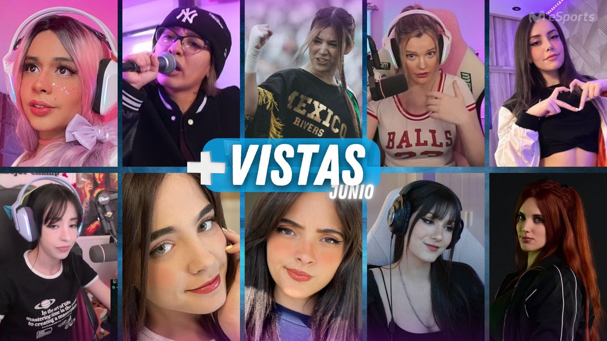 📊🏆 Estas fueron las streamers hispanas MÁS vistas de JUNIO:

👑<a href="/CrystalMollyTTV/">Crystal Molly</a> 
👑<a href="/alondrisaa/">alo</a> 
👑<a href="/samyriveratv/">rivers</a> 
👑<a href="/aroiagarcia/">Aroyitt 💙</a> 
👑<a href="/renrize/">ren</a> 
👑<a href="/nissaxter/">Nissaxter</a> 
👑<a href="/staryuukiii/">Staryuuki</a> 
👑<a href="/vickypalami/">Vicky</a> 
👑<a href="/Maylenchan/">Maylen 🌠</a> 
👑<a href="/ZeIing/">Zeling</a> 

El top 10 por horas visualizadas📺💙

Enhorabuena🚀
