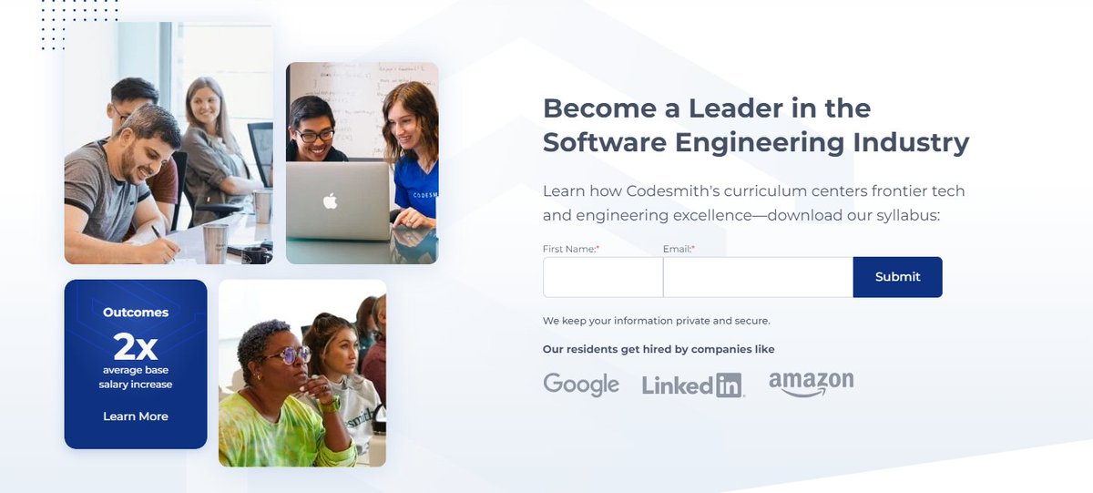 alt_domains's tweet photo. Domain Name: CodeSmith .io

Name: Codesmith

Who Are They: @codesmith_  is a company offering immersive software engineering bootcamps. https://t.co/depbWFDTUK