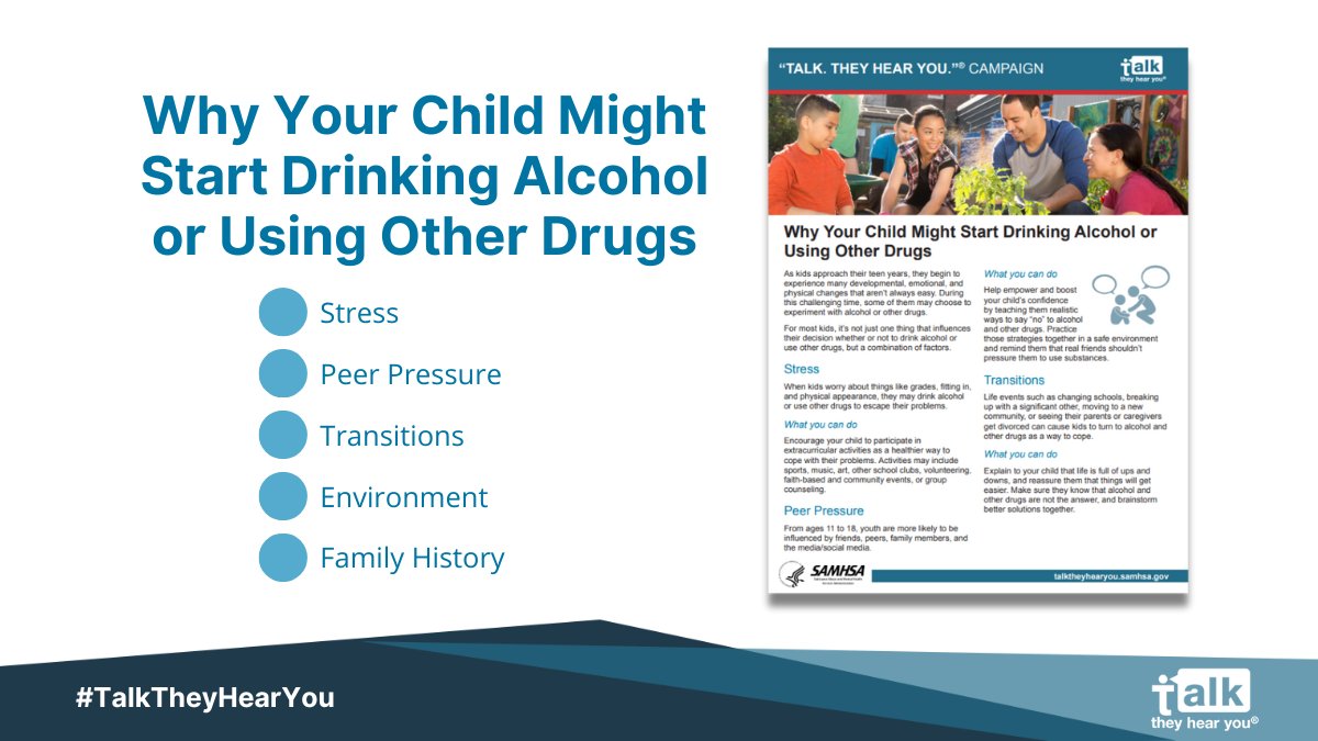 samhsagov's tweet photo. Youth of color face higher risks of bullying and mental health challenges, leading to potential substance use. Support and awareness are crucial 🤝
Check out this fact sheet from the #TalkTheyHearYou campaign:
https://t.co/DJ5LwwpiWH
#MinorityMentalHealth #TalkTheyHearYou #TTHY https://t.co/04dtfC5UQY