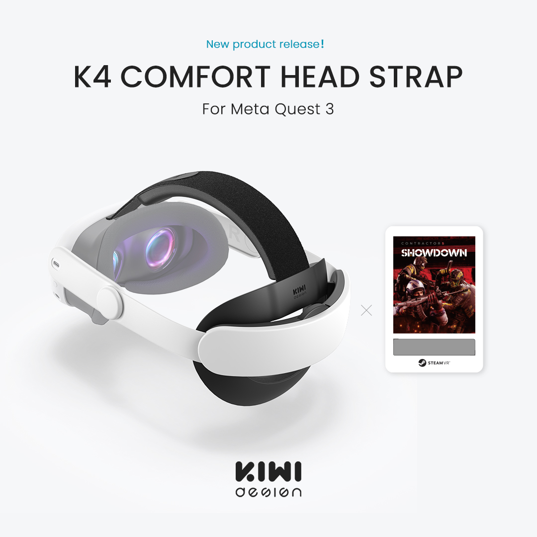 KIWIdesign_shop's tweet image. 🚨Introducing the K4 Comfort Head Strap!  

✅Basic Head Strap for $39.99.
🛒Official website: bit.ly/3xBxVcm

✅Contractors Showdown collab version (includes one Steam game key) for $49.99.
🛒Official website: bit.ly/4cIDvch

🔥10% off for the first 100 orders!…