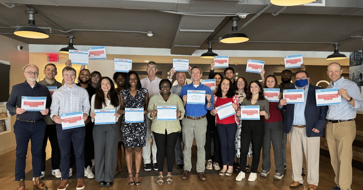 US_Coops's tweet photo. We stand united with the @ICAcoop and cooperators from across the globe in commemorating the International Day of Cooperatives. Promoting community ownership cooperatives offers a pathway toward a more equitable and inclusive society. #CoopsDay https://t.co/XeC8rNMk9L