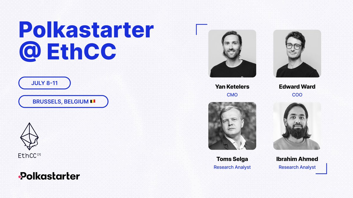 We're excited to be at <a href="/EthCC/">EthCC - Ethereum Community Conference</a> from July 8 - 11 and joining <a href="/PoolsideCo/">Poolside</a> for the PITCH3S event on July 10 💥

The event is currently full but maybe a space will open up for you.

Why not join the waiting list here 👇
lu.ma/2hrq3p9r