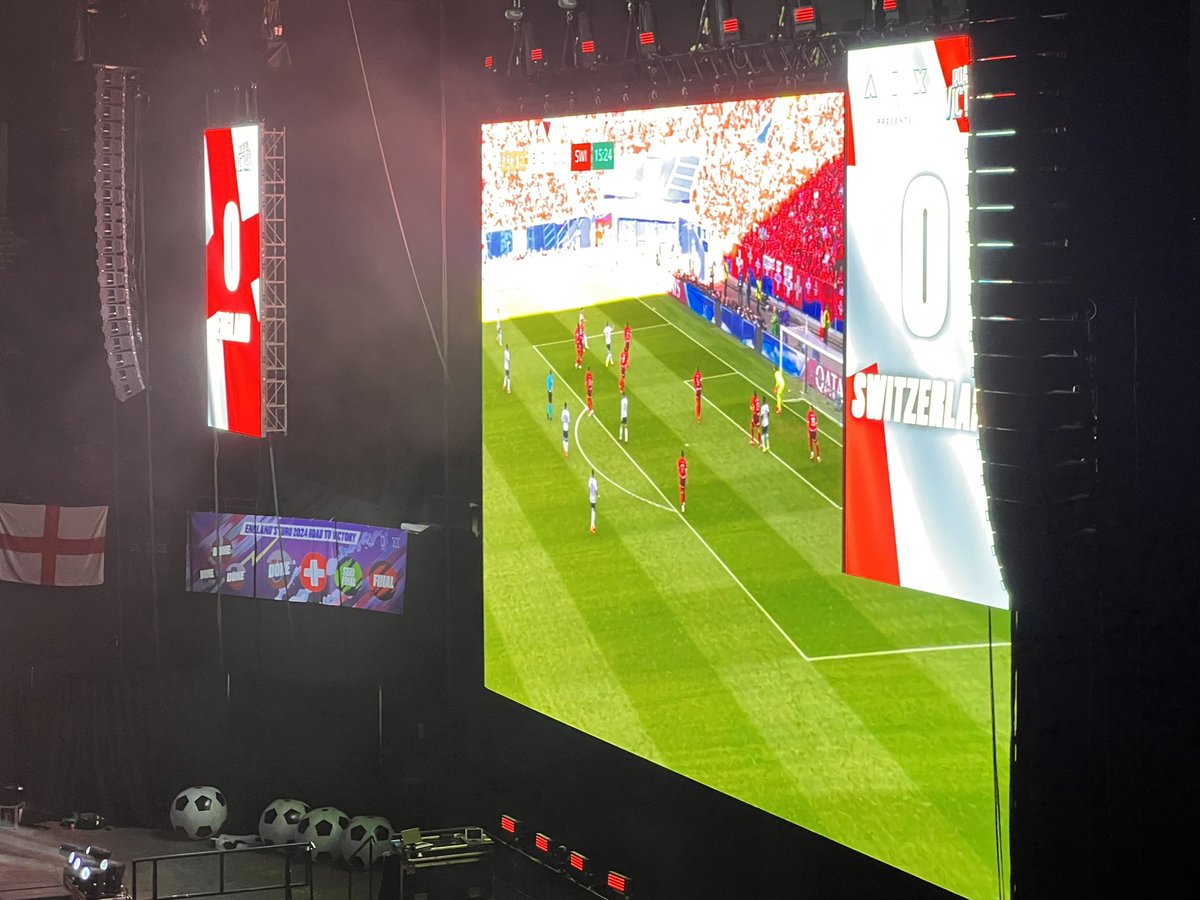 Here at <a href="/AOArena/">AO Arena</a> for the #Euros #RoadToVictory with 64 x <a href="/MartinAudioLtd/">Martin Audio Ltd</a> MLAC and MLX and FP12 fills #RigsAtGigs