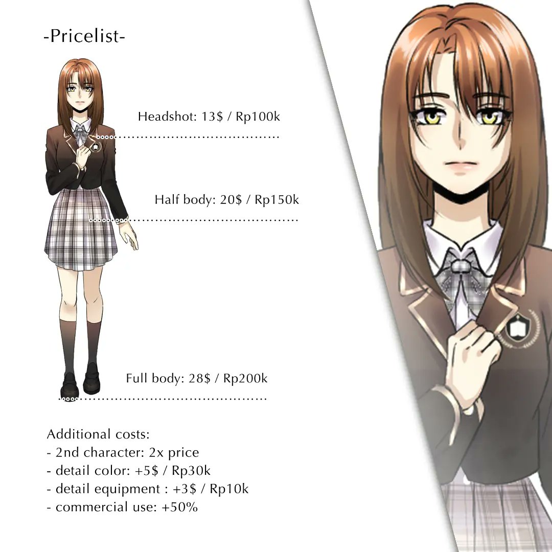Brizdt's tweet photo. HAL0, aku open commission AYO BUAT YANG TERTARIK &amp; MAU TAU INFO LAINNYA LANGSUNG DM AKU AJA YAAAAA
*tidak ada batasan
share this post are really appreciated
#opencommission #commissionsopen #fanart #oc #anime #manga #manhwa #webtoon #opencommissions #commissionart #character #art https://t.co/aqfIoarU52
