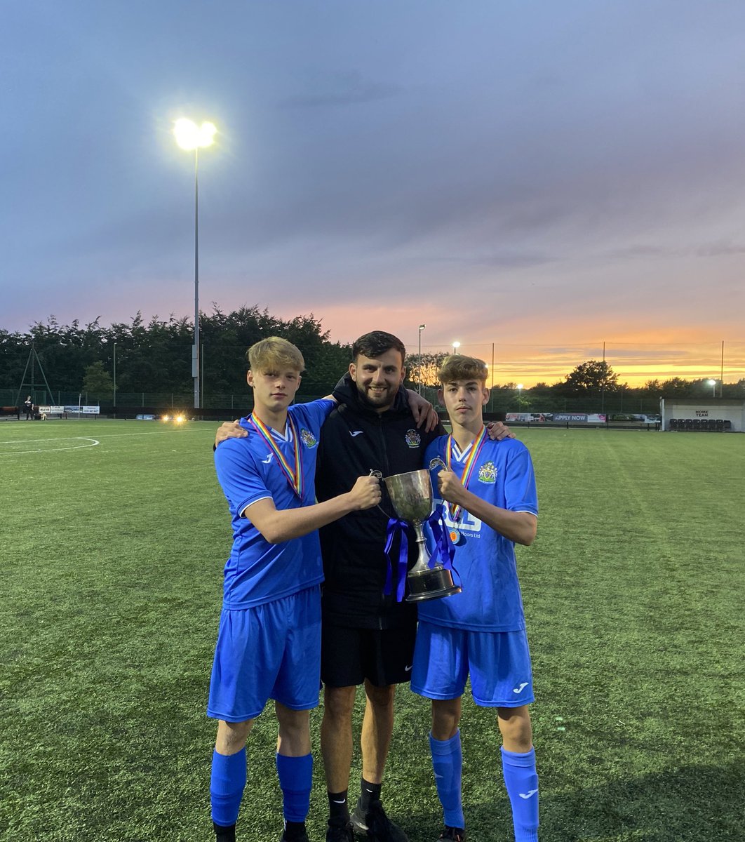 Big well done to our very own Harry C and Callum D on two years of service for <a href="/StockportSFA/">Stockport SFA</a>. Their last game finishing with the Greater Manchester Cup. Well done boys 👏🏻⚽️