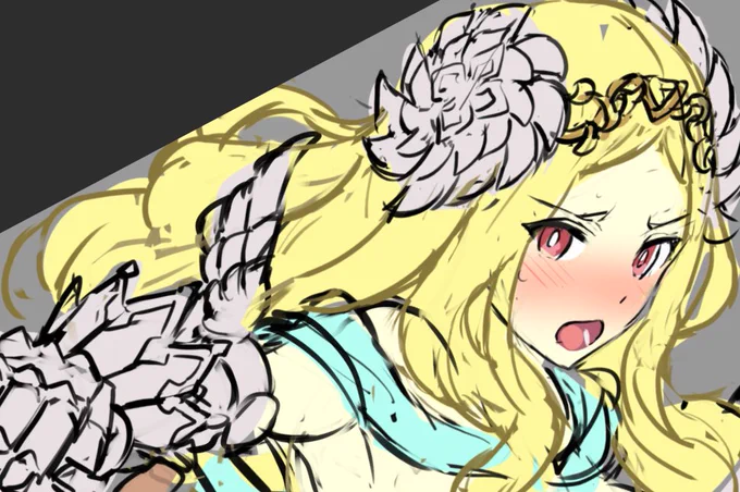 少しラフ進める 