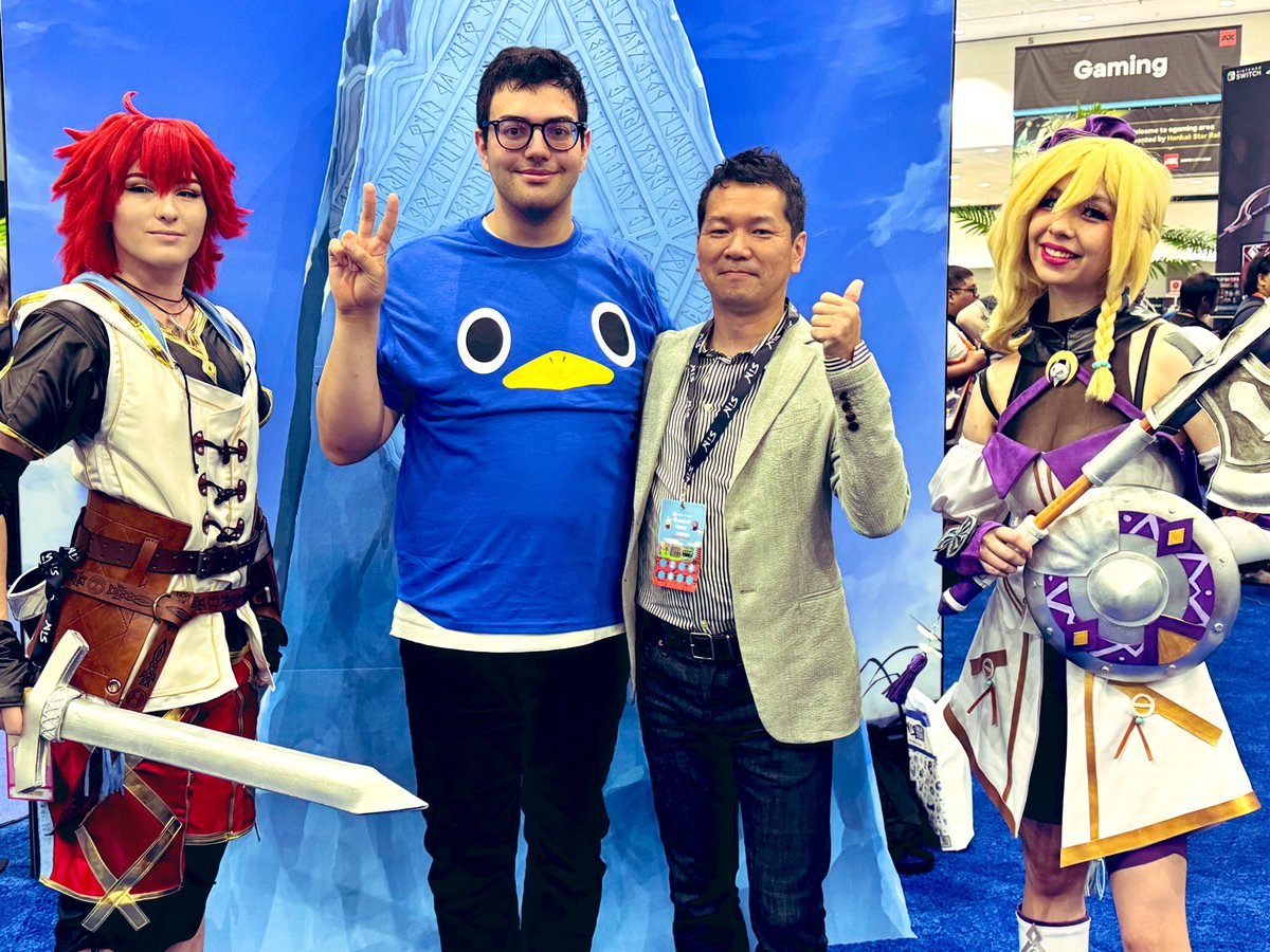 También hemos conversado con Toshihiro Kondo, presidente de Falcom (Trails, Ys…) ⚔️✨

¡Dentro de unos días tendréis una entrevista con él acerca del presente y futuro de la compañía y su apoyo a Nintendo Switch! #AX2024