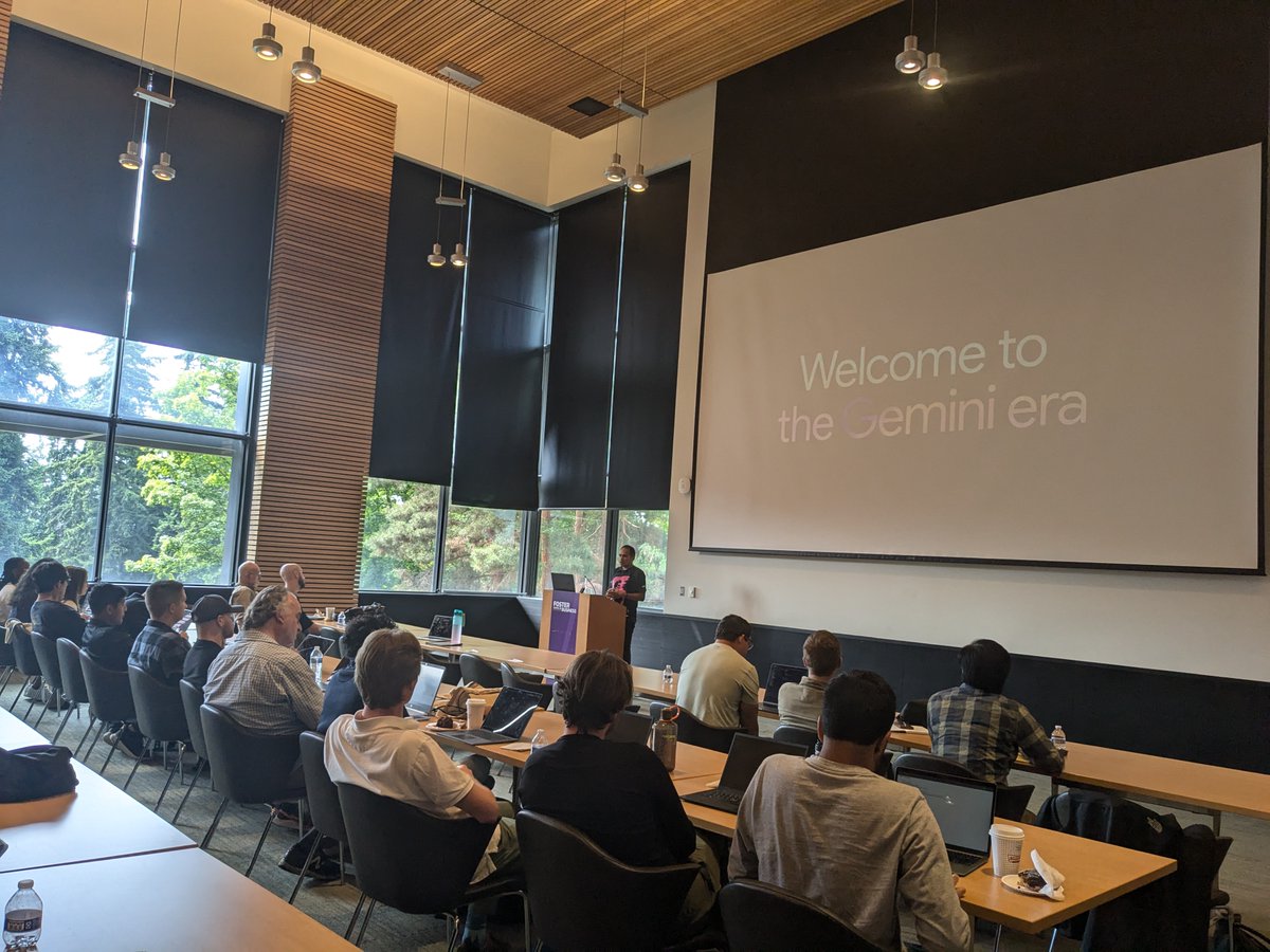 margaretmz's tweet image. Nice hanging out with #ML @GoogleDevExpert @devharuiz and @rabimba last week! Thanks for speaking at our @GDGSeattle "Build with AI" event!
#GenAI #GenerativeAI #GDGSeattle #BuildwithAI #Gemini @googledevgroups @GoogleDevsNA