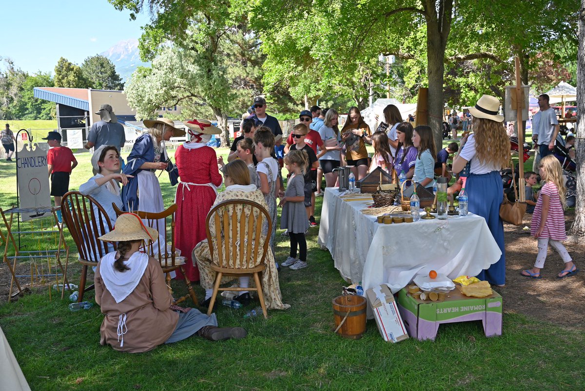 Colonial Days, Cries of Freedom, and the American Heritage Museum continue all day today at #SCERA Center for the Arts in #Orem. Come stop by!