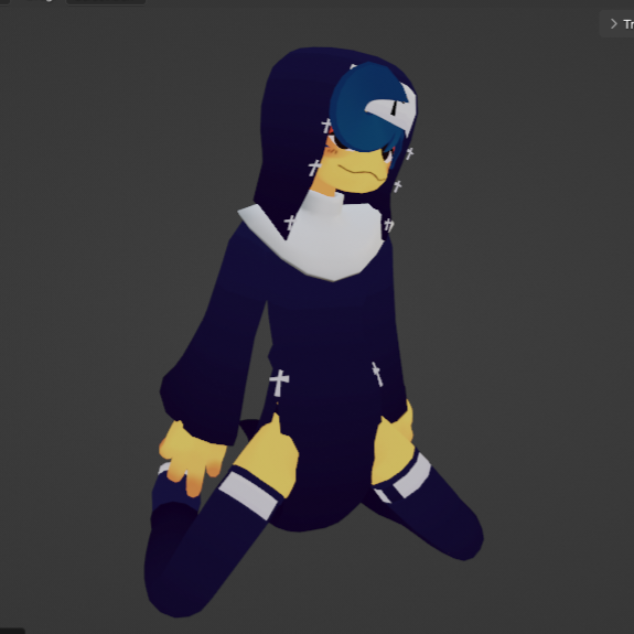 NoOneCold's tweet image. #wallydarling #vrchat #blender #3dart 
My my~ Heavenly father I have sinned. Its NUN Wally Darling
