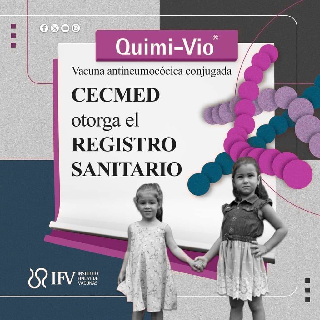 #Cuba ya cuenta con Quimi-Vio, una vacuna antineumocócica propia que protege a nuestros niños. Para ellos, nuestro tesoro más valioso, hay siempre aquí una prioridad. Como madre y cubana todo mi agradecimiento a nuestros científicos.