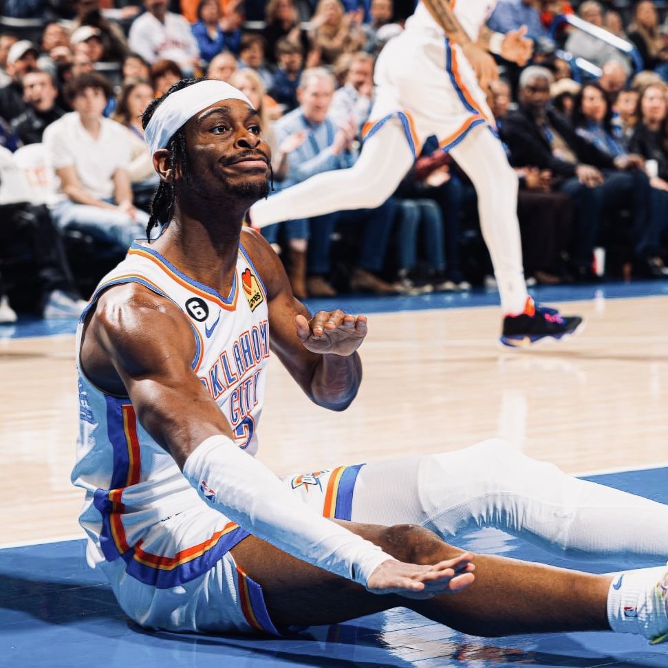 OKCenter_'s tweet photo. I don’t give a shit what anyone says. Shai Gilgeous-Alexander is way better than Luka Doncic. https://t.co/6E3Ehx8KnF