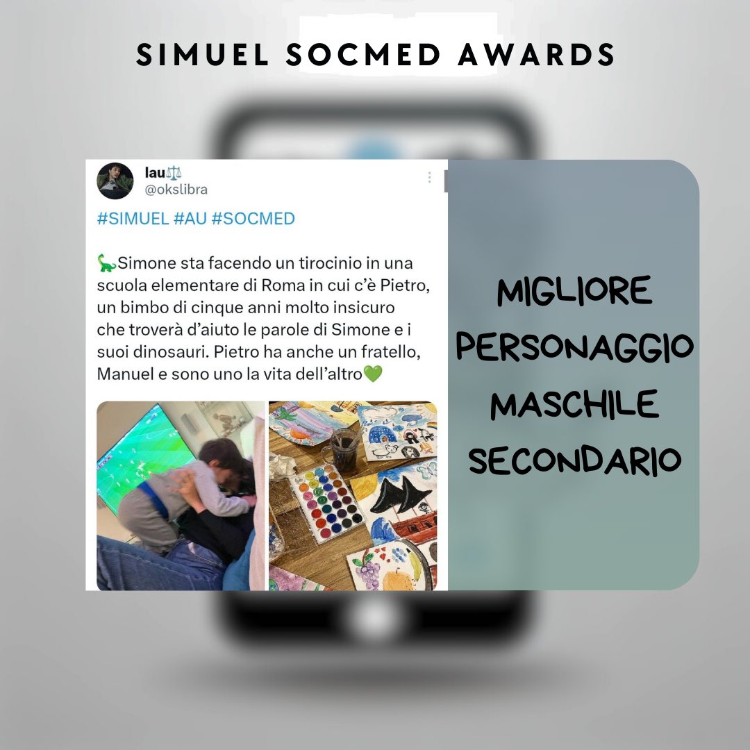 Si aggiudica il premio

📱 Migliore Personaggio Maschile secondario📱

<a href="/okslibra/">lau⚖️</a>!