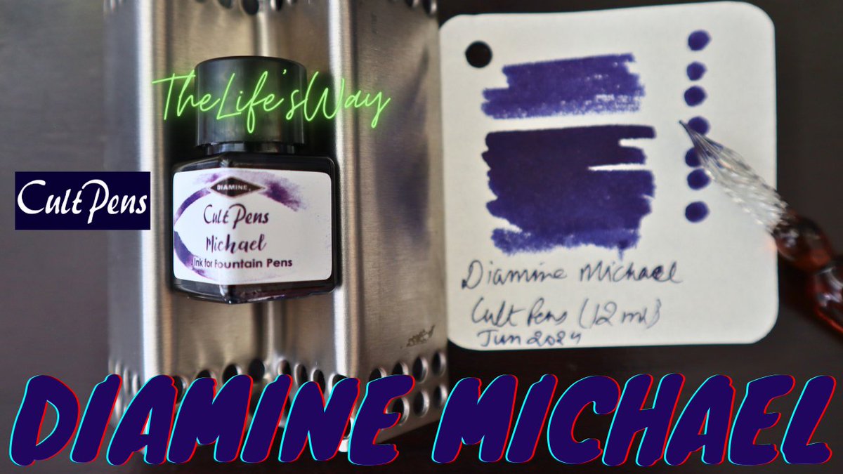 TheLifesWay's tweet photo. Cult Pens Diamine Michael Fountain Pen Ink (12ml)
@cultpens #DiamineInk #SoftMint #CultPens #StationeryReview #FountainPenInks #TheLifesWay #TechBlogger #Youtuber #Johannesburg #SouthAfrica Link to video - https://t.co/jbRy619T2w https://t.co/6nmMLLBbZZ
