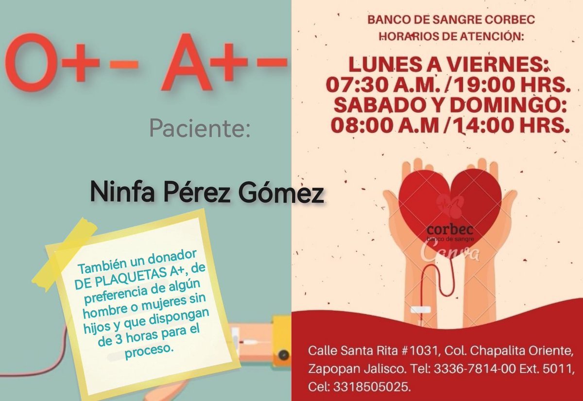 Una colega (del <a href="/ITESO/">ITESO</a>), madre y excelente persona requiere de la solidaridad de la comunidad. 🙌🏽🙏🏽