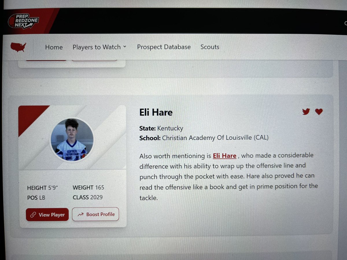 Eli Hare (@eli_hare33) on Twitter photo Thank you for the write up. Honored to represent team KY. Looking forward to 8th grade season at CAL!! <a href="/KYFUTURESTARS/">Ricco Hughes</a> <a href="/PrepRedzoneKY/">Prep Redzone Kentucky</a> <a href="/CSmithScout/">Chris Smith</a> <a href="/drew_toennies/">Drew Toennies</a> <a href="/CSAPrepStar/">PREPSTAR</a> <a href="/Bryan_Ault/">Bryan Ault - Midwest Scout</a> <a href="/centurions_fb/">CAL Football</a> Thank you for the write up. Honored to represent team KY. Looking forward to 8th grade season at CAL!! <a href="/KYFUTURESTARS/">Ricco Hughes</a> <a href="/PrepRedzoneKY/">Prep Redzone Kentucky</a> <a href="/CSmithScout/">Chris Smith</a> <a href="/drew_toennies/">Drew Toennies</a> <a href="/CSAPrepStar/">PREPSTAR</a> <a href="/Bryan_Ault/">Bryan Ault - Midwest Scout</a> <a href="/centurions_fb/">CAL Football</a>