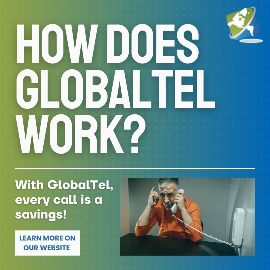 globaltel_call's tweet photo. How does GlobalTel work? Every call to a loved one in prison is a saving. Connect with ease and save money every time you call. 📞❤️ #GlobalTel #InmateCalls #PrisonCalls #InmateCommunication https://t.co/SFDWfEfLGU