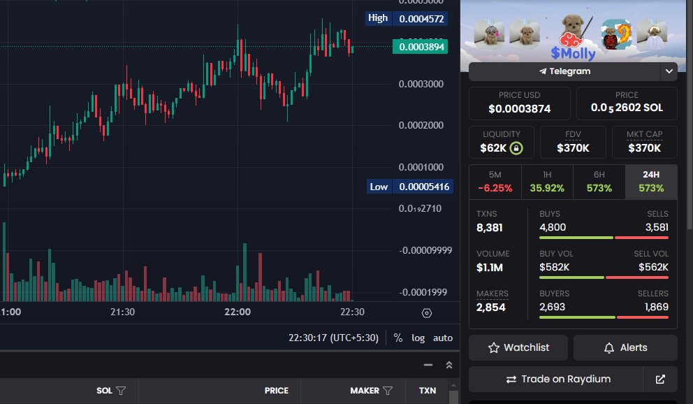 MollyCTOSol's tweet photo. Beautiful chart with over 1m$ in volume!!

This is a sender!! https://t.co/IFhnwrLtl0